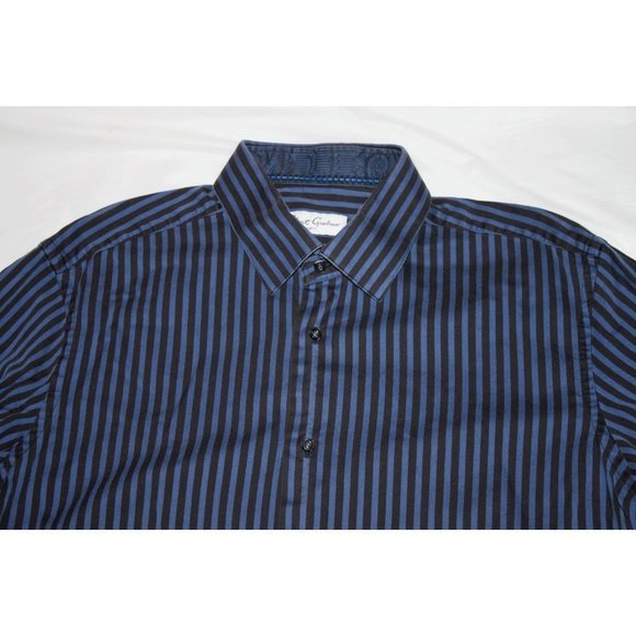 Robert Graham Mens Long Sleeve Button Front Shirt Size 43-17 - Picture 4 of 8